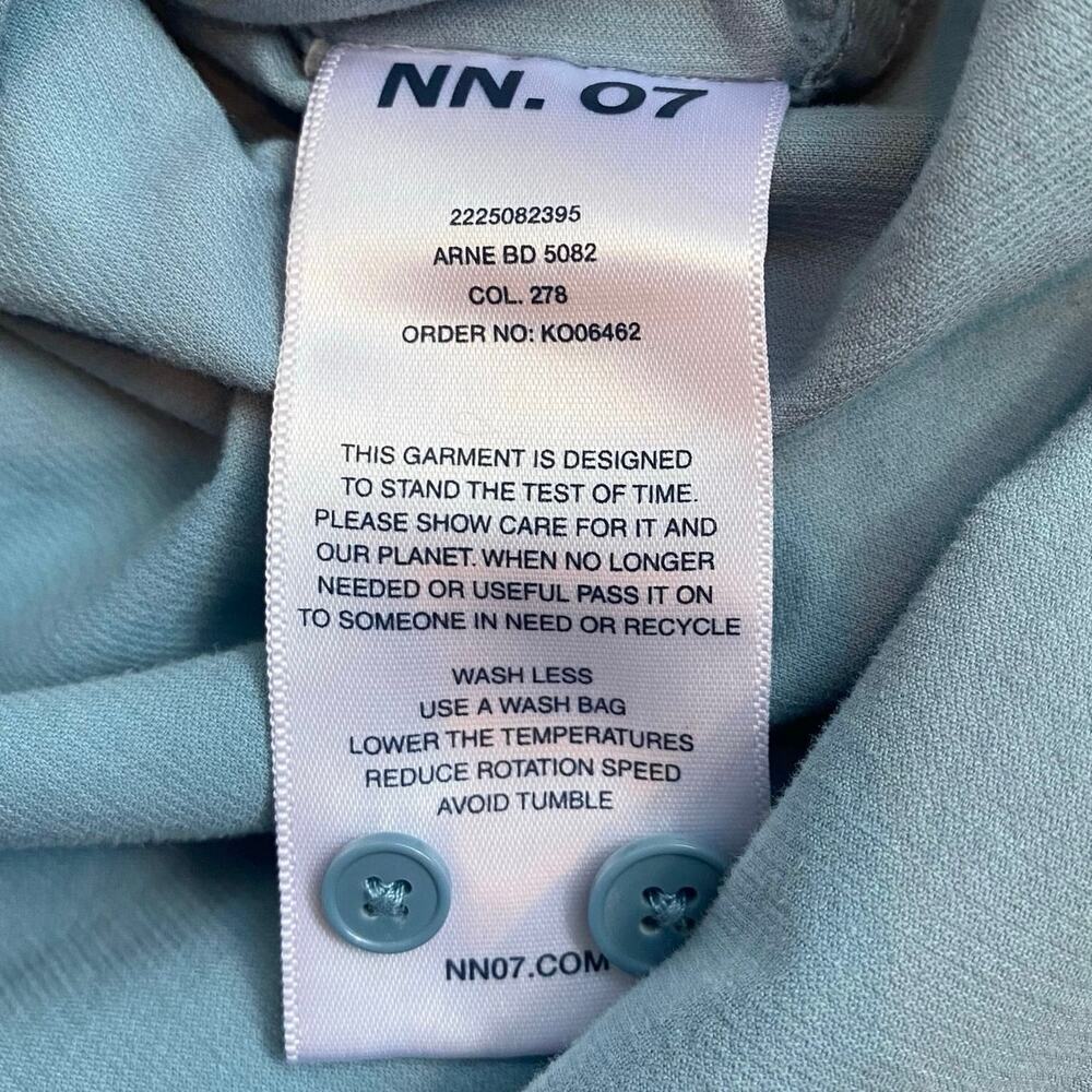 NN07 No Nationality Arne Soft Corduroy Button Up Long Sleeve Shirt XXL Pale Blue - Picture 8 of 11